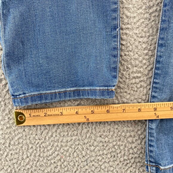 Chicos Jeans Womens 1.5 US 10 Blue Platinum Boyfriend Ankle Light Wash Stretch - Picture 11 of 13